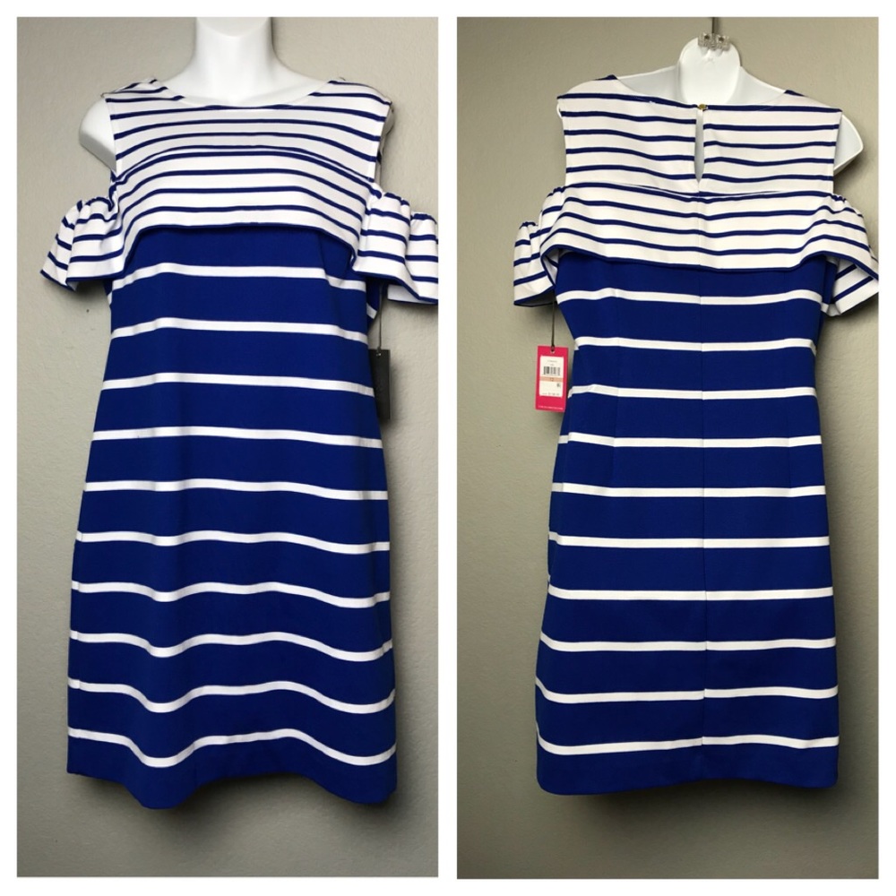 Vince Camuto cold shoulder‎ dress